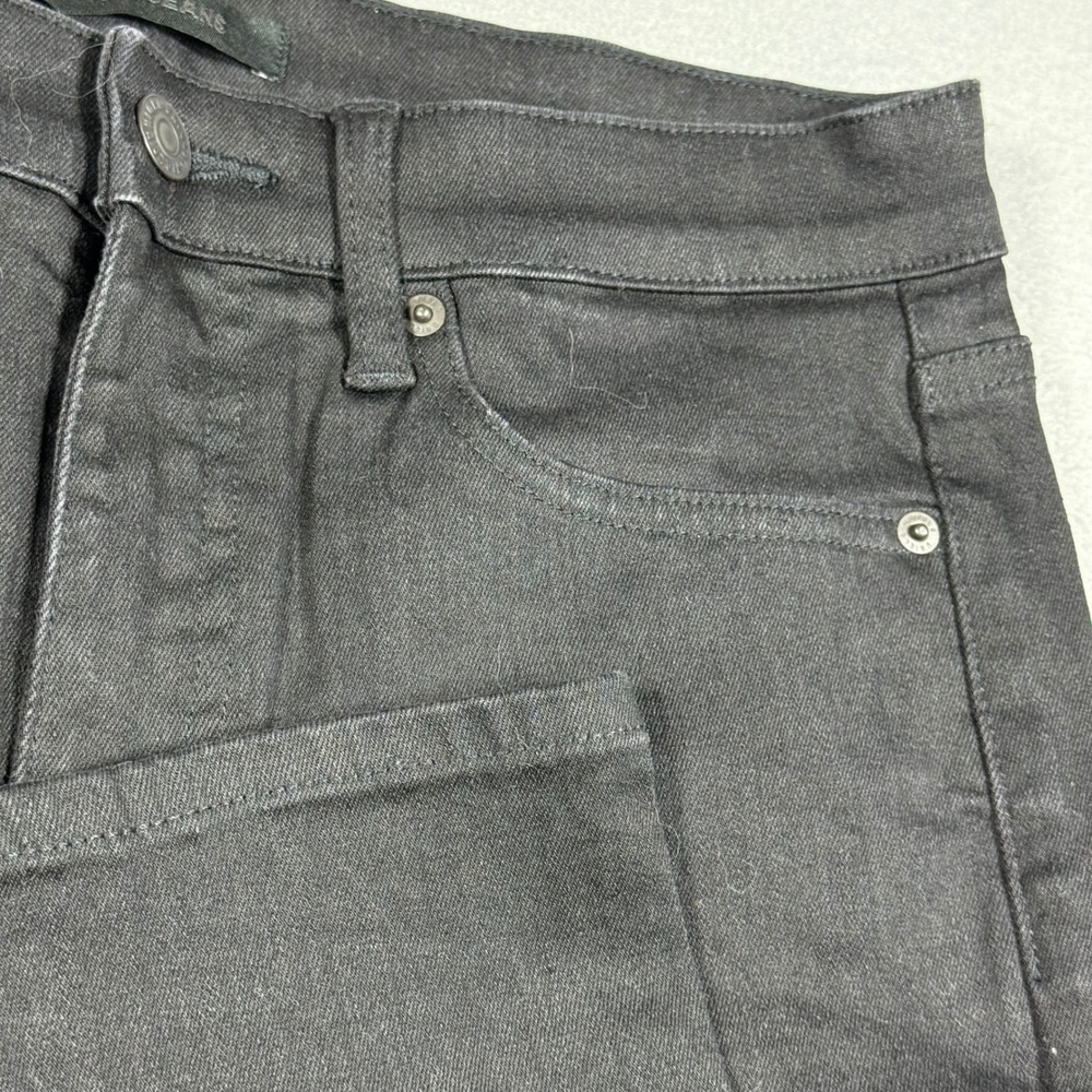 Uniqlo Jeans Womens 28 Black High Rise Straight Leg Denim Pants